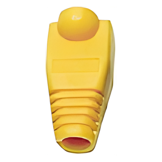 Bota Plástica para Protección de Plug RJ45, Color Amarillo