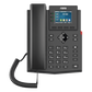 Teléfono IP empresarial para 4 líneas SIP con pantalla LCD de 2.4 pulgadas a color, Opus y conferencia de 3 vías, PoE.