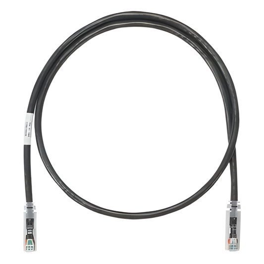Cable de Parcheo UTP Categoría 6, con Plug Modular en Cada Extremo - 2 Metros (6.56 Pies) - Negro