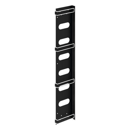 Organizador de Cables Vertical / Acero / Negro / Para Gabinetes Sísmicos / Kit 3 Piezas / Incluye 10 Envolturas Velcro 8 pulg (203 mm)