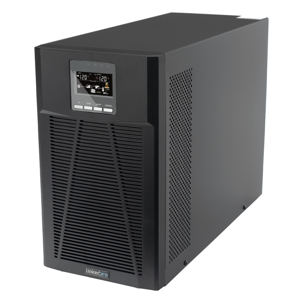 UPS 3000VA / 2700W Online Doble Conversión /Sin Cable de Alimentación/ 4 tomas 5-15R / Regulación de Voltaje / Protección RJ45