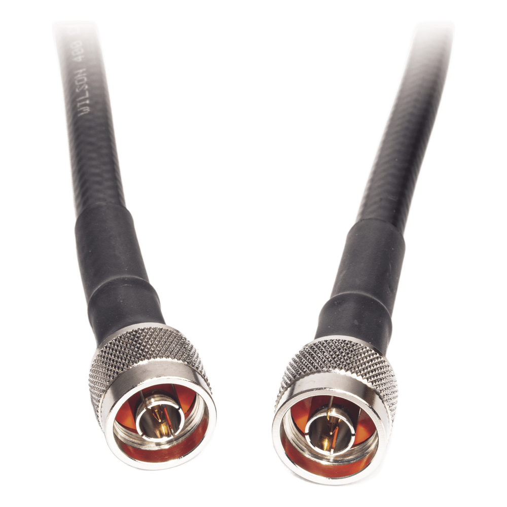 Jumper Coaxial con Cable Wilson-400 | Conector N Macho en los Extremos | 60 Centímetros (23.62 Pulgadas) de Longitud