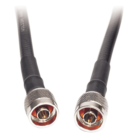 Jumper Coaxial con Cable Wilson-400 | Conector N Macho en los Extremos | 60 Centímetros (23.62 Pulgadas) de Longitud