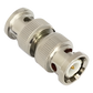 Adaptador tipo barril para 75 Ohm, de conector BNC macho a BNC macho, Níquel/ Oro/ Teflón.