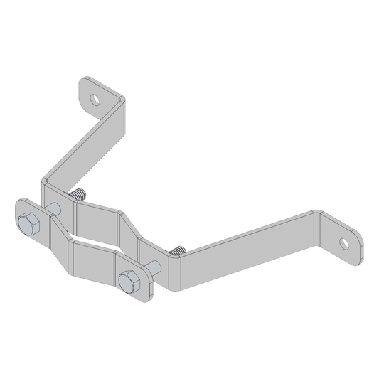 Herraje de Pared Liviano (1 pza) para Sujeción de Mástil  1" a 1-3/4".