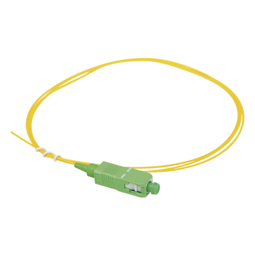 Pigtail de Fibra Óptica Monomodo SC/APC, Simplex de 1 Metro (3.28 Pies)