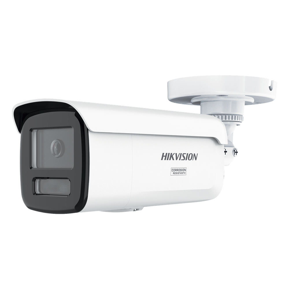 [Dual Light + ColorVu 3.0 + HikAI] Bala IP 6 Megapixel / Lente 4 mm / 60 mts IR + Luz Blanca / Exterior IP67 / Estrobo Azul y Rojo / WDR 130 dB / ACUSENSE 3.0 / Metal / NEMA 4X / ACUSEEK