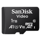 Memoria microSD SanDisk 1TB (1024GB) / Alta Resistencia / Videovigilancia / Clase 10