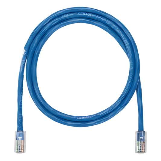 Cable de Parcheo UTP Categoría 5e, con Plug Modular en Cada Extremo - 1 Metro (3.28 Pies) - Azul
