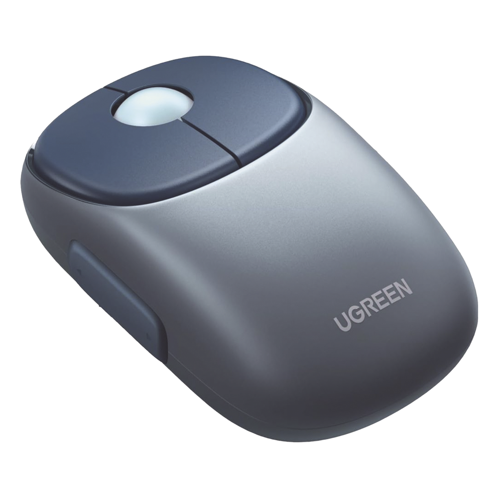 Mouse Inalámbrico FUN | Recargable| 2.4G & Bluetooth | 4 Niveles de DPI | Silencioso | Ergonómico | 5 Botones | Compatible con Windows, macOS 10.5, Android iOS Linux y Chrome OS | Color Azul.