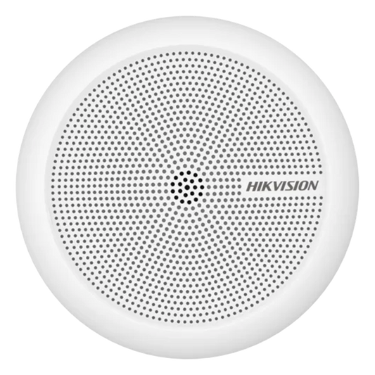 Micrófono Omnidireccional (360°) / Uso en Interior / Preamplificado para CCTV / Cancelación de Ruido Ambiental / Uso en Techo - Pared - Escritorio / Alcance de 5 Metros