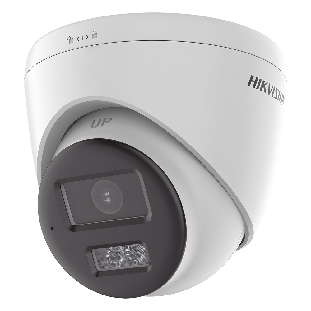 [Audio Bidireccional + Dual Light + ColorVu] Turret TURBOHD 4K (8 Megapixel) / Lente 2.8 mm / 40 mts IR EXIR + 40 mts Luz Blanca / Micrófono y Bocina Integrado / Exterior IP67 / dWDR