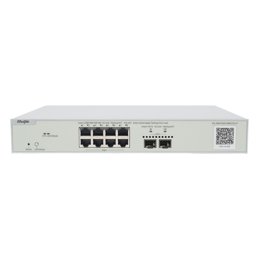 Switch Multi-Gigabit PoE+ Capa 2 con 8 Puertos 2.5G PoE+ hasta 240W y 2 Uplink SFP+ 10G ,Administrable Cloud, Diseñado Para Access Points WiFi 6/7