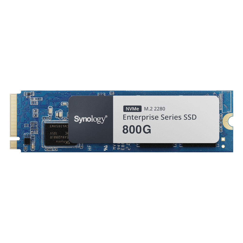 SSD NVMe M.2 Serie Enterprise |  SSD 800GB | Alto Rendimiento 660.000 IOPS Lectura | 120.000 IOPS Escritura | Resistencia Hasta 2900 TBW | Protección de Datos Integral | Análisis de Vida Útil | Compatible con Synology DSM.