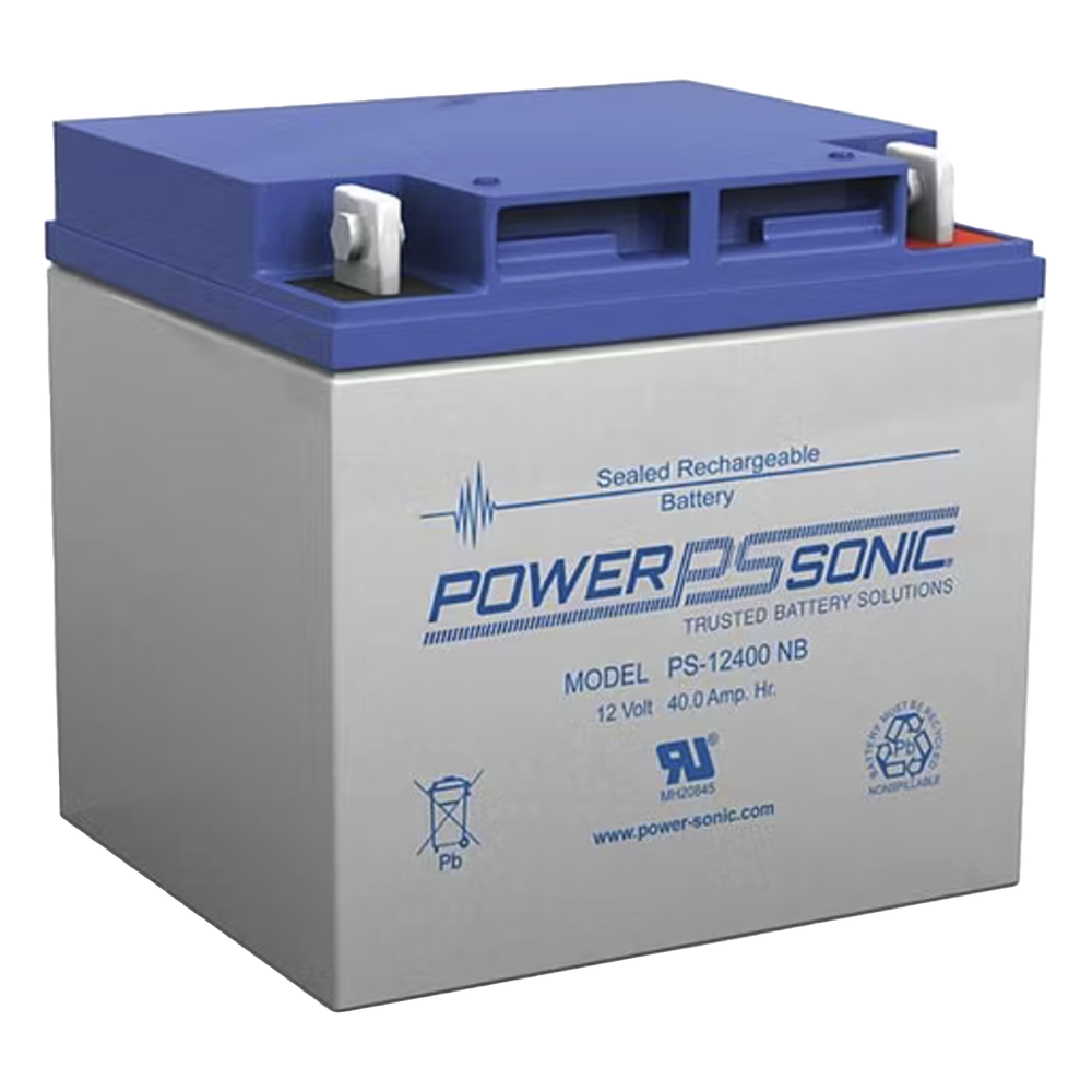 Batería 12V, 40AH, Para Respaldo, Tecnologías AGM/VRLA, 5 Años Vida Útil, Terminales NB4, Reconocida UL