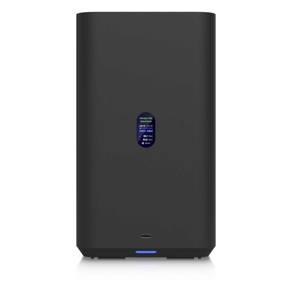 UniFi UNAS-2 – Servidor NAS Compacto de 2 Bahías para HDD 3.5" SATA, Puerto 2.5 GbE, USB-C y PoE++