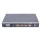 Switch Administrable L3, 24 puertos Gigabit PoE 802.3bt, 2 puertos 10G SFP+, Pantalla Tactil, Fuente Redundante, (600W)