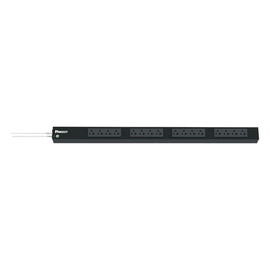 PDU Básico para Distribución de Energía, Enchufe de Entrada NEMA 5-20P, Con 16 Contactos NEMA 5-20R, de Instalación Vertical, 20 Amp, 120 Vca