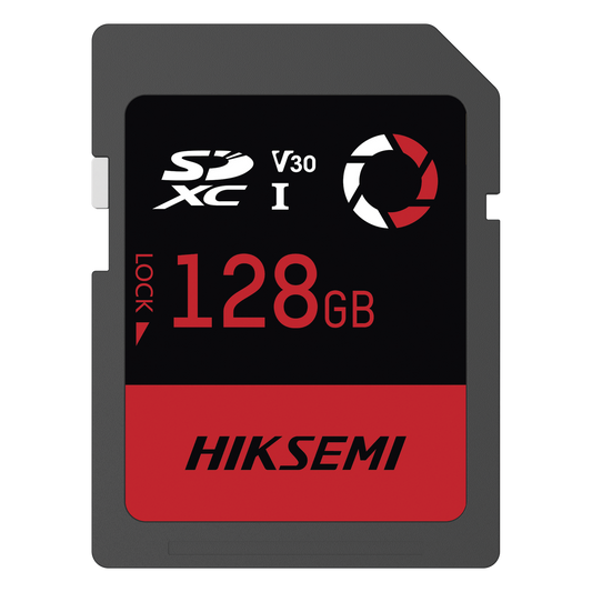 Memoria SD / 128 GB / 180 MB/s Lectura / 150 MB/s Escritura / V30 U3 / Para Drones y Cámaras de Acción / HIKSEMI CAPTURE E30