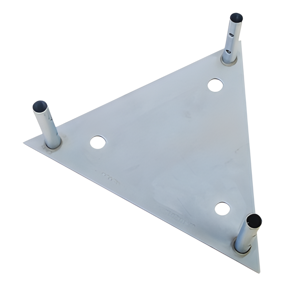 Base para Tramo STZ60G con Placa 1/2", Niple de 3/4", Galvanizado por Inmersión en Caliente.