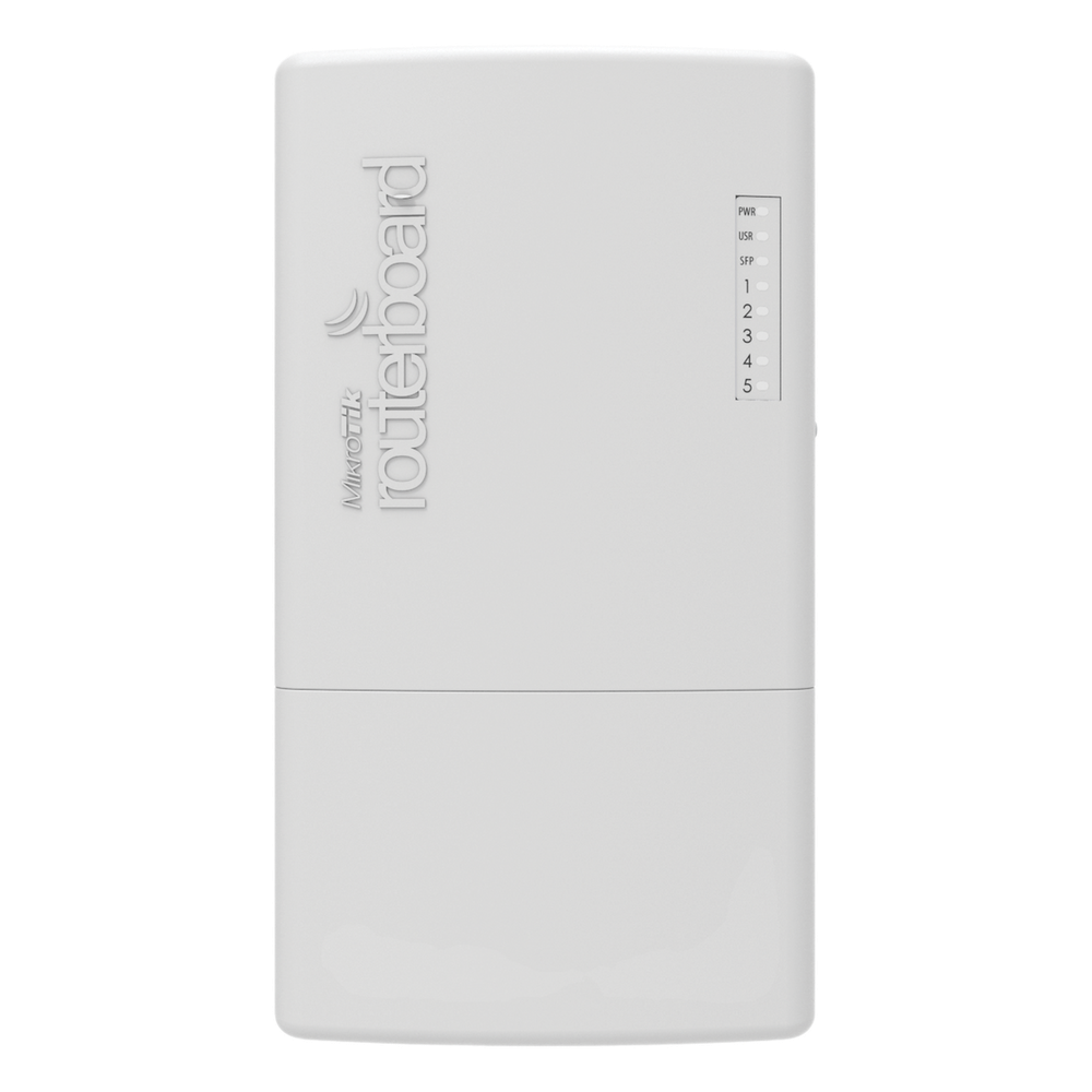 (PowerBox Pro) Router para exterior 5 puertos Gigabit, PoE Pasivo o 802.3af/at