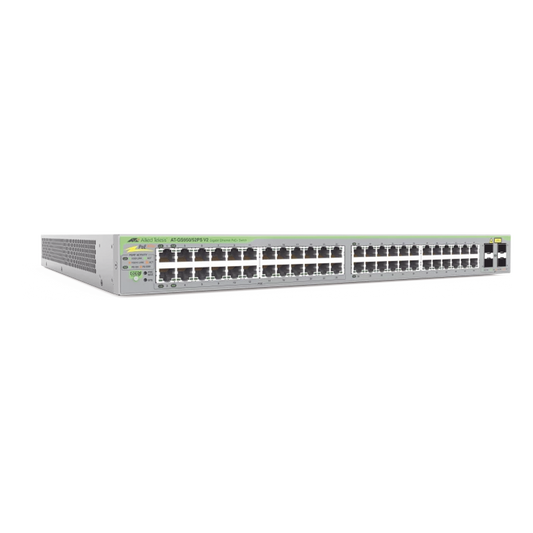 Gigabit webSmart switch, 48 Puertos Totales, 24c/PoE+ 10/100/1000T, 4 Puertos SFP