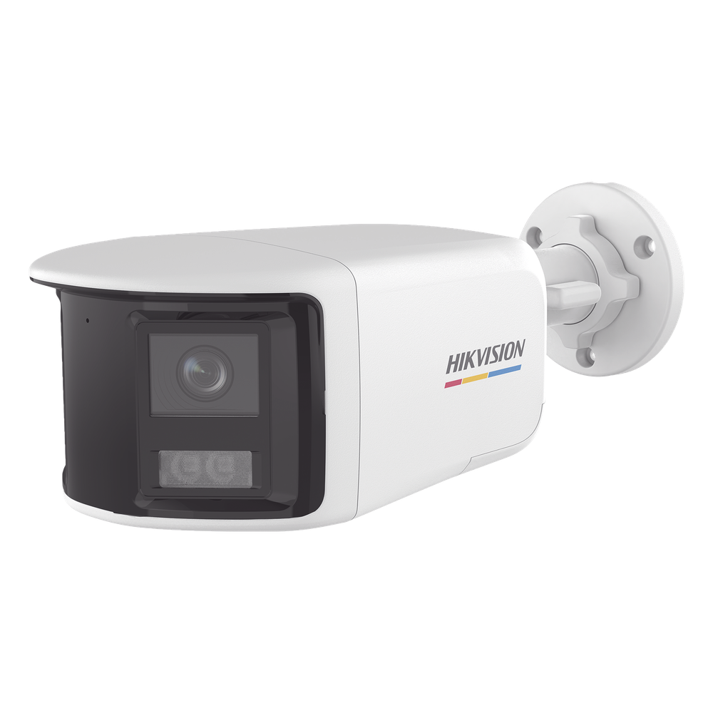 [ColorVu + Panoramica + Dual Light] Bala TURBOHD 3K (5 Megapixel) / Micrófono Integrado / Visión 180° / Imagen a Color 24/7 / 40 mts Luz Blanca + 40 mts IR / Exterior IP67 / WDR