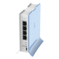 (hAP lite TC) 4 Puertos Fast Ethernet, Wi-Fi 2.4 GHz 802.11 b/g/n y base tipo Torre