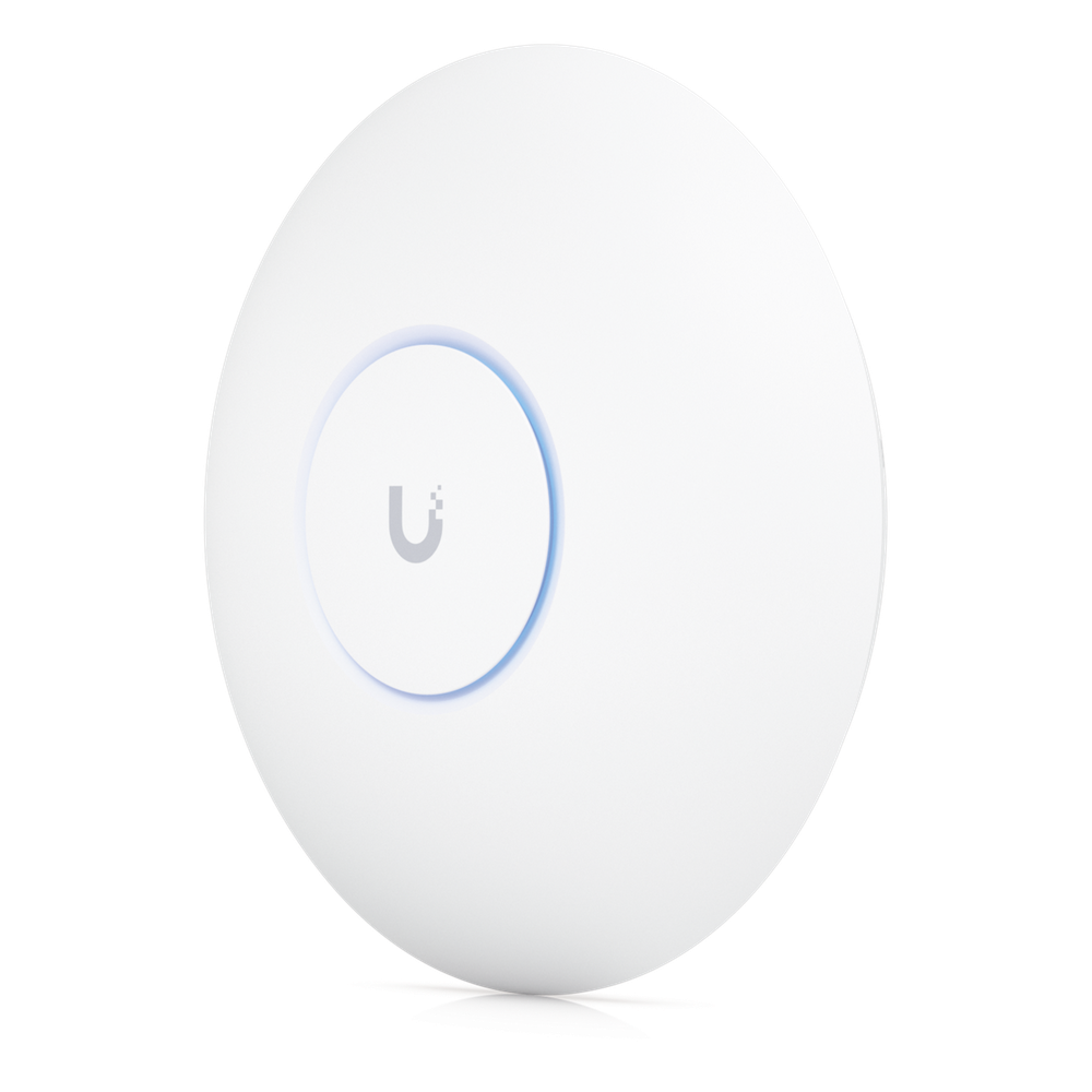 Access Point UniFi U7 Pro Max con 8 streams espaciales / para Techo o Pared / Tribanda (2.4/5/6GHz) / Radio Dedicado a Escaneo Espectral / Puerto 2.5 GbE / +500 clientes / POE+ (No incluido) / Para alta densidad de usuarios en escenarios exigentes