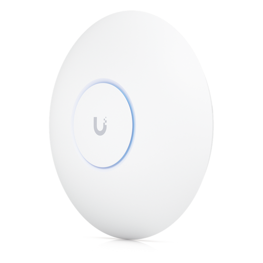 Access Point UniFi U7 Pro Max con 8 streams espaciales / para Techo o Pared / Tribanda (2.4/5/6GHz) / Radio Dedicado a Escaneo Espectral / Puerto 2.5 GbE / +500 clientes / POE+ (No incluido) / Para alta densidad de usuarios en escenarios exigentes