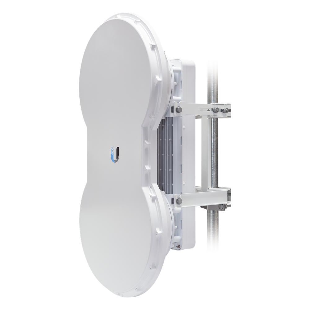 Radio de Backhaul de alta capacidad full duplex, tecnología airFiber hasta 1.2 Gbps, 5 GHz (5470 - 5950 MHz) con antena integrada de 23 dBi