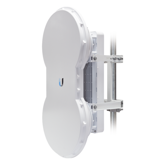 Radio de Backhaul de alta capacidad full duplex, tecnología airFiber hasta 1.2 Gbps, 5 GHz (5470 - 5950 MHz) con antena integrada de 23 dBi