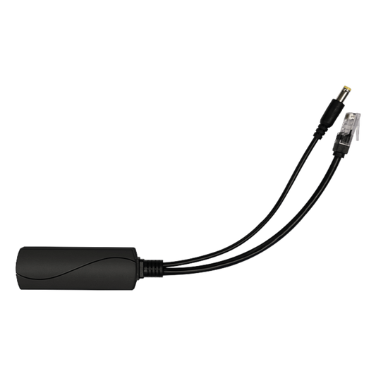 Splitter PoE / IEEE 802.3af/at / 30W / Puerto Gigabit / Salida DC 12V 2A / Indicadores LED / 95x26x20 mm (3.74x1.02x0.79 in)
