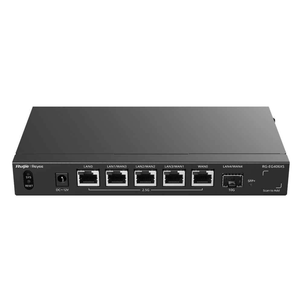 Router Balanceador con Función SD-WAN, Hasta 5 Servicios de Internet y hasta 400 clientes con desempeño de 2.5 Gbps, un puerto SFP+ 10G