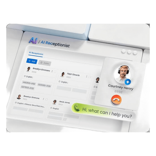 Licencia Perpetua / Recepcionista IA con Agente de Voz / 500 Minutos / 34 Idiomas / Enrutamiento Inteligente / Para Conmutador Yeastar Software Edition