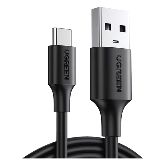 Cable USB-A a USB-C | 1 Metro | Carga y Sincronización de Datos | Carga Rápida 60W | Datos 5 Gbps | QC 3.0/2.0 | FPC | AFC | Protección Integrada | Duradero y Flexible| Caja ABS | Cubierta de TPE | Color Negro.