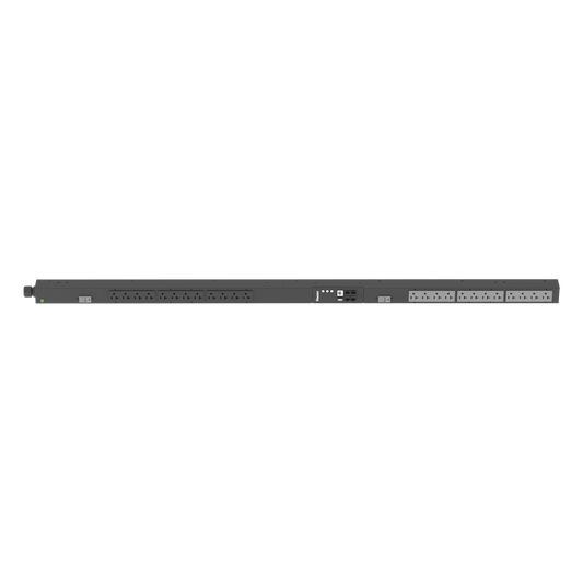 PDU Monitoreable (MI) para Distribución de Energía, Enchufe de Entrada NEMA L5-30P, Con 24 Salidas NEMA 5-20R, de Instalación Vertical, 120 Vca, 30 Amp