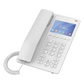 Teléfono IP Hotelero con pantalla LCD a color, 2 líneas SIP con 2 cuentas, codec Opus, IPV4/IPV6, color blanco, con gestión en la nube GDMS