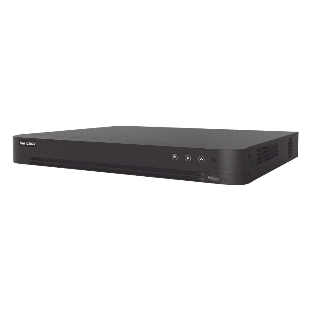 DVR 32 Canales TurboHD + 2 Canales IP / 2 Megapixel (1080p) Lite / Acusense (Evita Falsas Alarmas) / Audio por Coaxitron / H.265+ / Salida de Video en Full HD