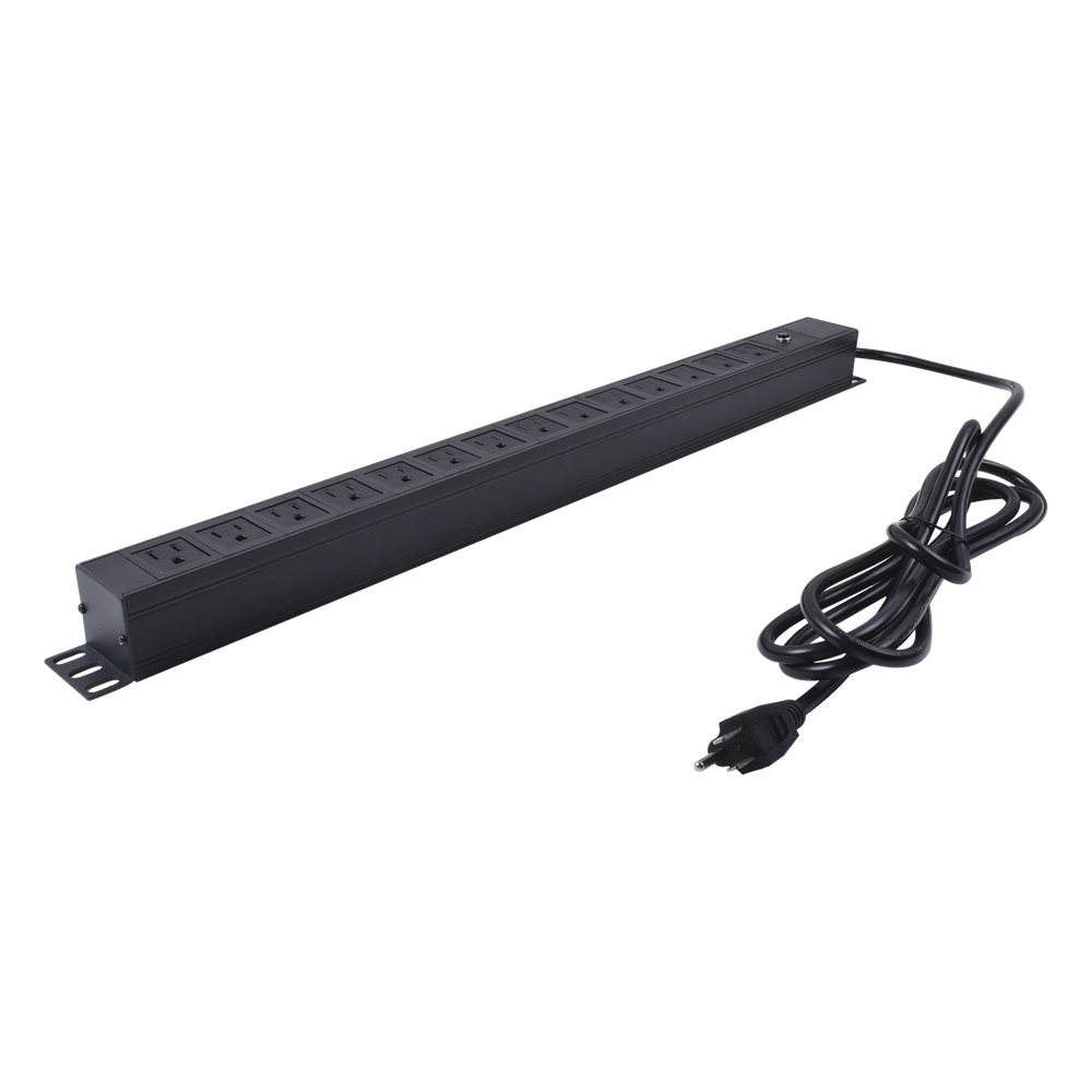 Unidad de Distribución de Energía (PDU) / 14 Tomas / 125 V / Montaje Vertical / Cable 1.90 m (6.2 ft) / Gabinete 650 mm (25.6 in) de Ancho