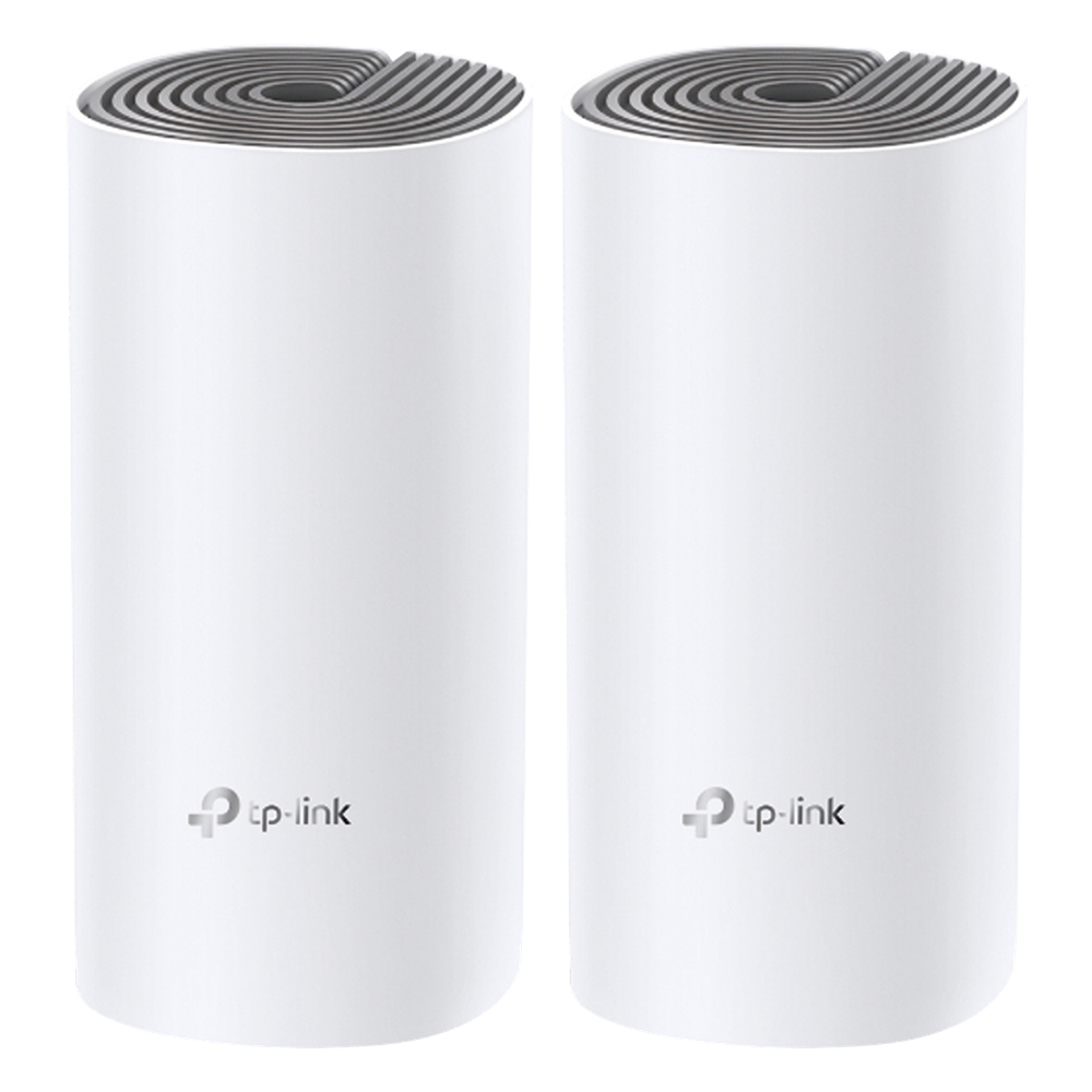 Kit de Router inalámbrico mesh Deco E4 para Hogar / Doble banda AC 1200  / 2 puertos 10/100 Mbps / Compatible con amazon alexa.