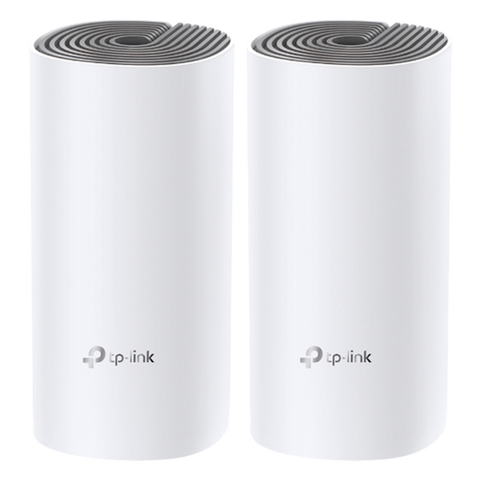 Kit de Router inalámbrico mesh Deco E4 para Hogar / Doble banda AC 1200  / 2 puertos 10/100 Mbps / Compatible con amazon alexa.