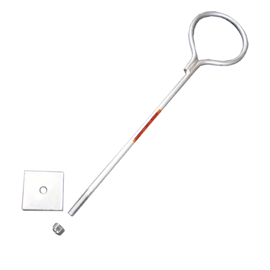 Ancla de Losa o Pared de 90 cm. de 1/2" de Grosor Galvanizado Electrolítico.