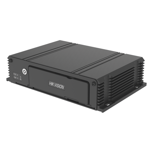 DVR Móvil 2 Megapixel (1080p) / 4 Canales TURBOHD / IA Integrada / 4G + WiFi + GPS / Dual SD 512 GB / Alarmas I/O