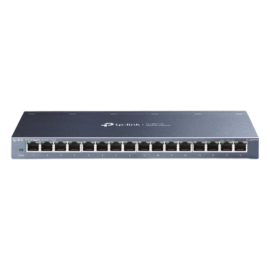 Switch Gigabit no administrable de 16 puertos 10/100/1000 Mbps para escritorio