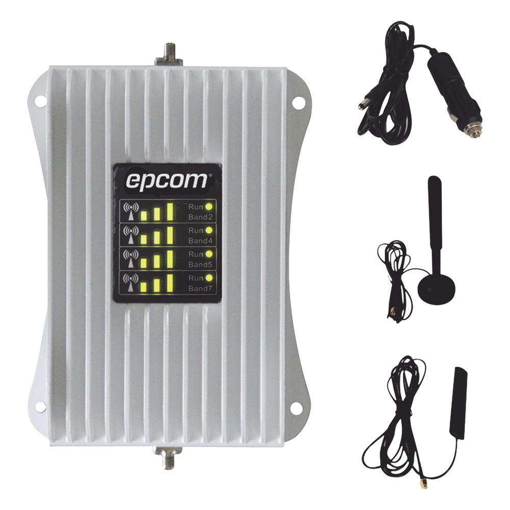 KIT Amplificador de Señal Celular Para Vehículo/ Soporta y Mejora la Señal Celular 5G, 4G LTE/ Múltiples Operadores, usuarios y dispositivos/ Ideal para Vehículo tipo Camioneta, Pick up o Sedán.