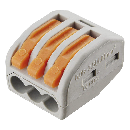 Conector Compacto para 1 Cable de Entrada 2 Cables de Salida / Cables Compatibles 12AWG-28AWG