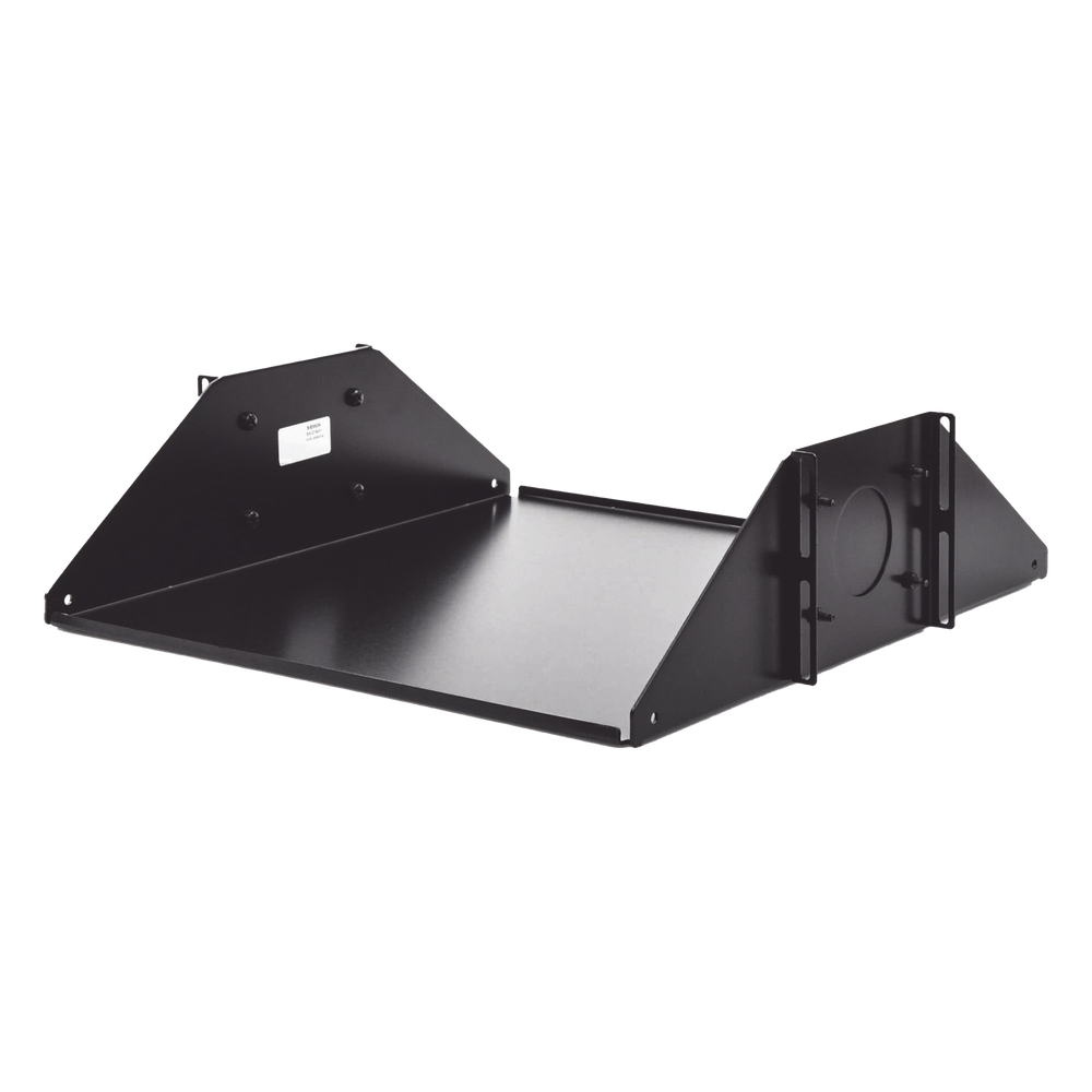 Charola Doble Para Soportar Equipo en Racks de 432 mm de Profundidad, de 19in, 3UR, Color Negro