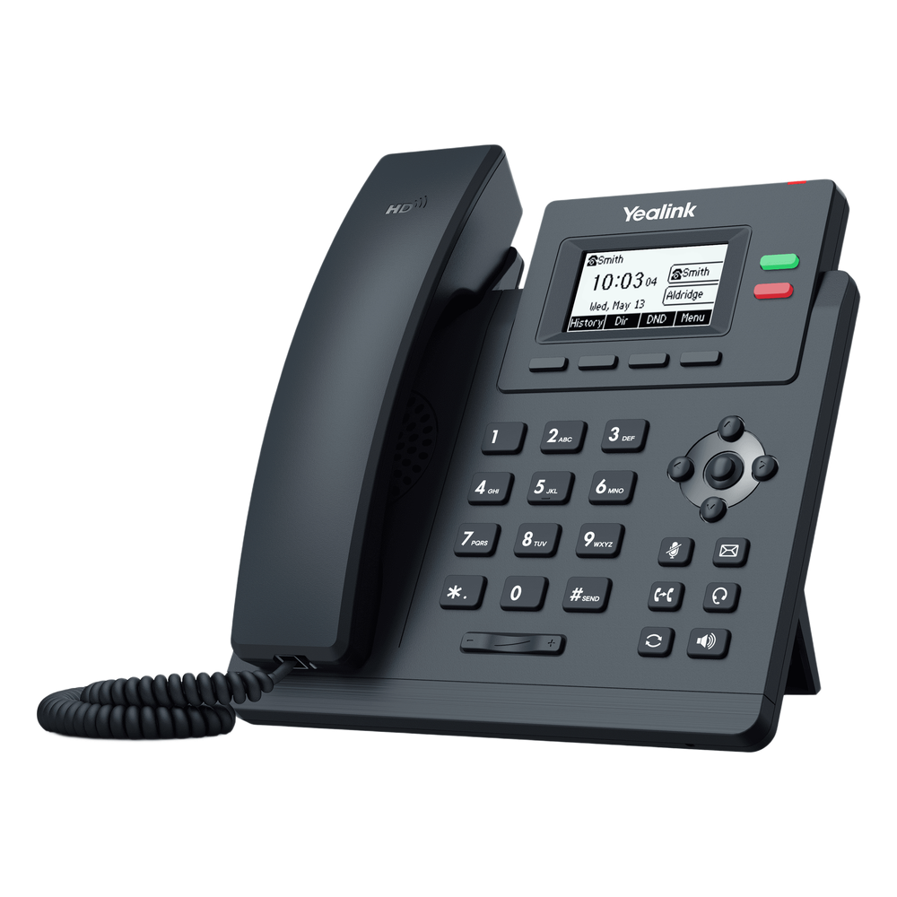 Teléfono IP Empresarial Yealink SIP T31P con 2 Líneas SIP y Conferencia de hasta 5 Participantes