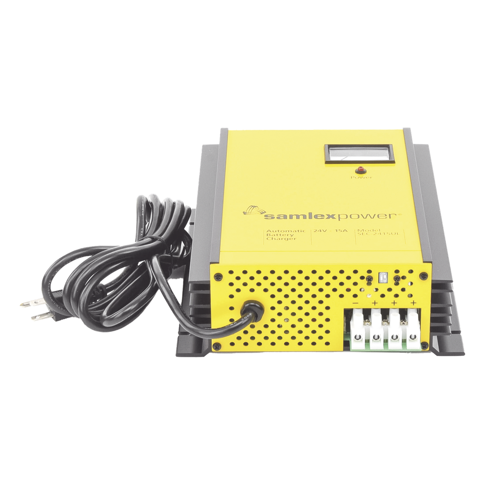 Cargador de Baterías de Plomo Ácido 24 Volts, 15 A / Bancos de 100 a 200 Ah